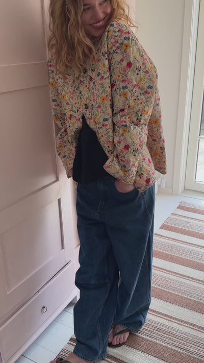 Lollys Laundry LilyLL Quilted Jacket Jacket 74 Flower Print