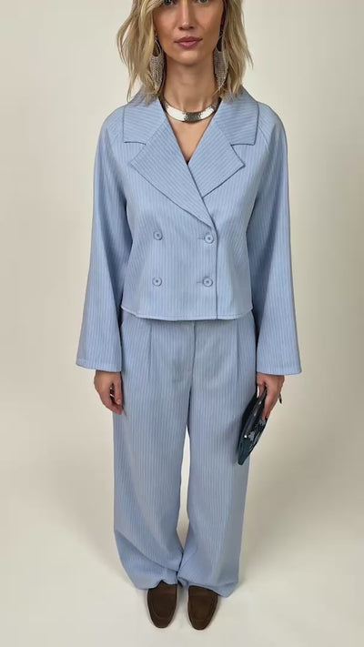 Lollys Laundry AmiriLL Short Jacket Blazer 22 Light Blue