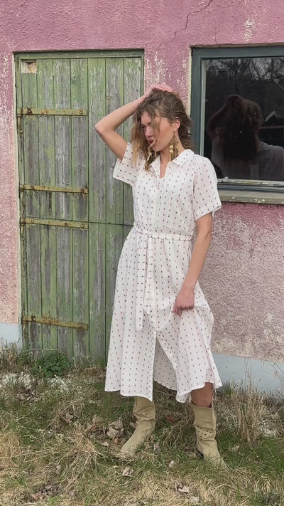 Lollys Laundry BlakeLL Midi Dress Dress 02 Creme