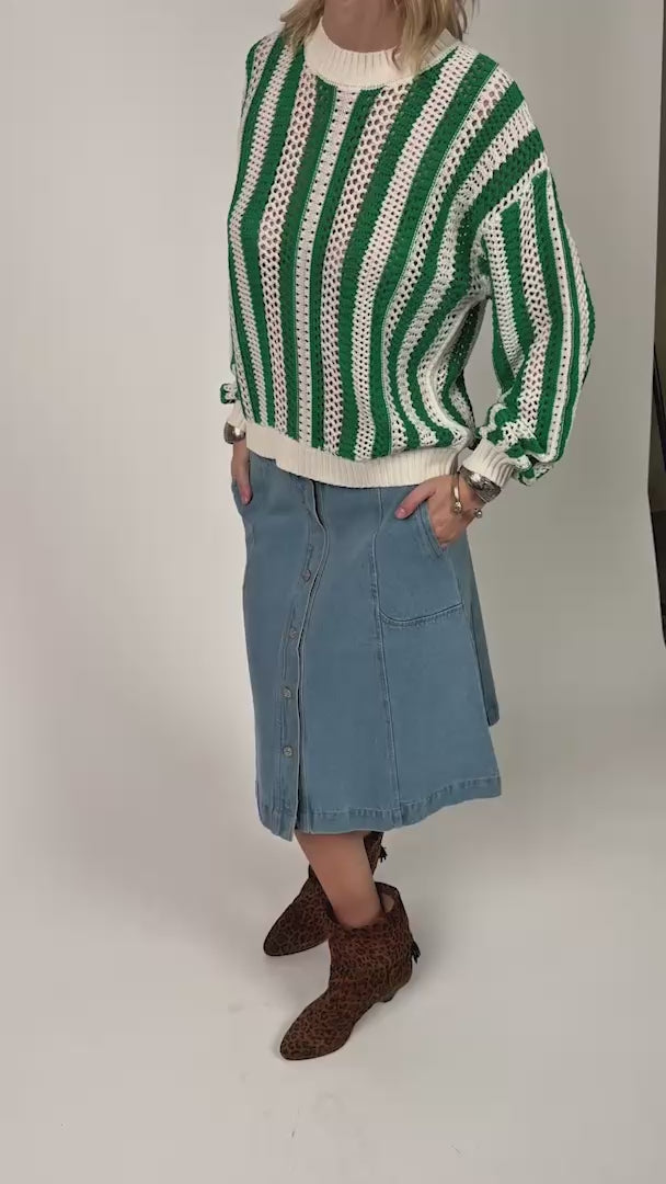 Lollys Laundry LusaLL Knit Jumper Jumper 40 Green