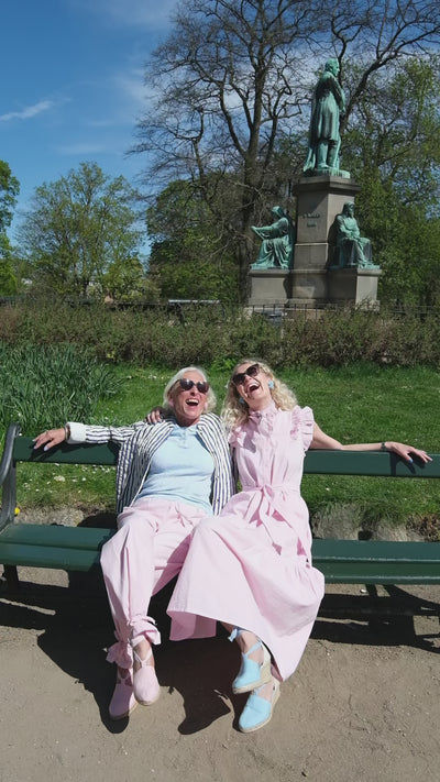 video of anne-louise and jane in a park having fun
