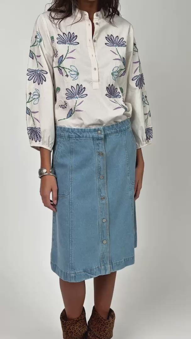 Lollys Laundry FaithLL Blouse 3/4 Blouse 02 Creme