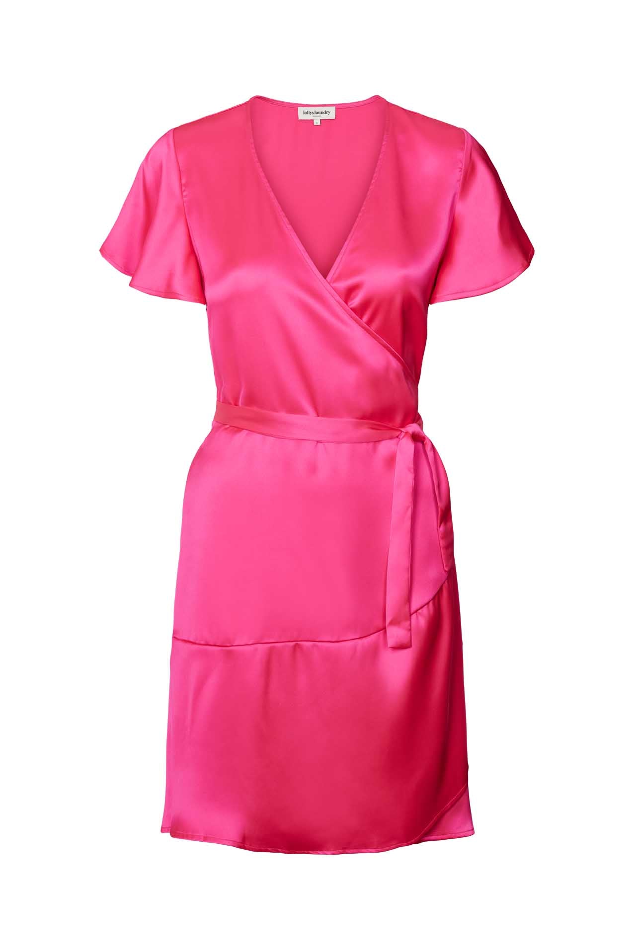 Lollys Laundry Miranda Wrap around dress Dress 51 Pink